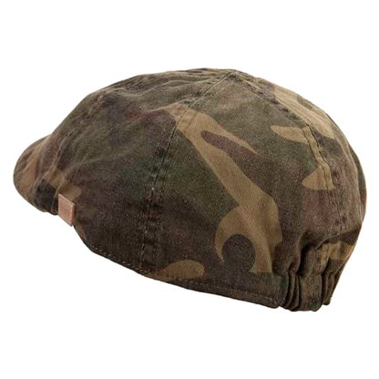 e4Hats.com Washed Camo Ivy Cap with Elastic Band
