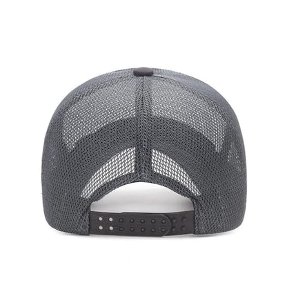 Unisex Full Mesh Baseball Cap - Quick-Dry Adjustable Sun Hat Summer Breathable Dad Cap for Outdoor Sports - color: Navy Blue