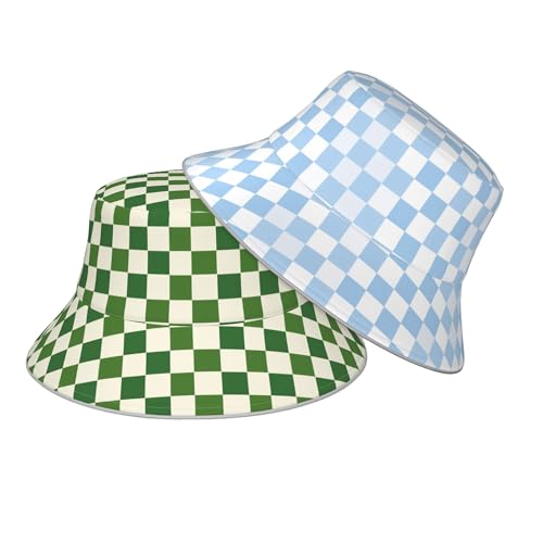 Bucket Hat Double-Side-Wear Reversible Sun Hat Beach Travel Hiking for Women Men - color: C14