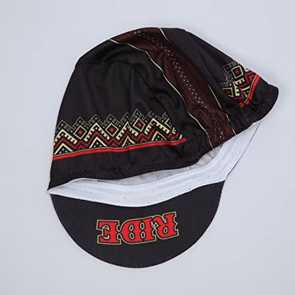 Cycling Cap - Polyester Road Cycling Hat-Under Helmet - Cycling Helmet Liner Breathable&Sweat Uptake - color: Da9