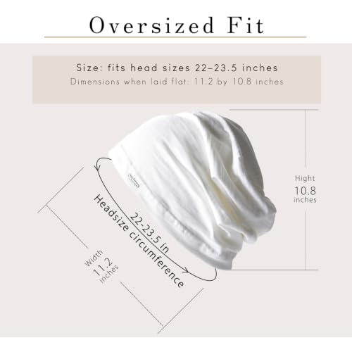 CHARM Cotton Summer Beanie for Men & Women - color: White