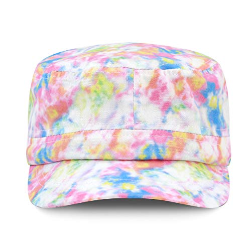 The Hat Depot Cadet Military Army Baseball Cap Tie Dye & Washed Cotton Basic & Distressed Cadet Brushed Cotton Cap - color: 3. Tie Dye - Color 5