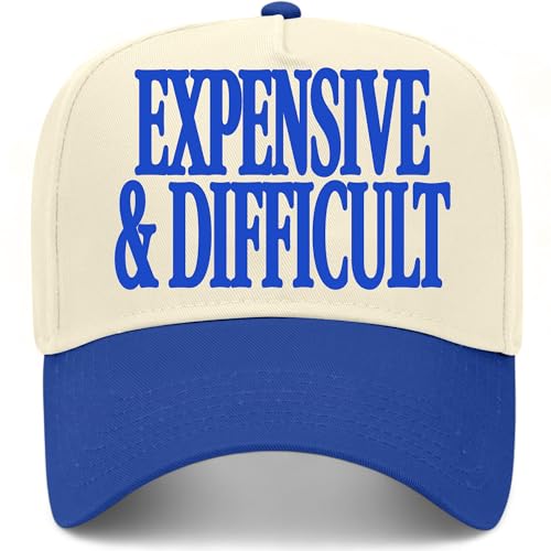 BROTHER TRUCKERS Expensive & Difficult Hat - color: Royal/Natural