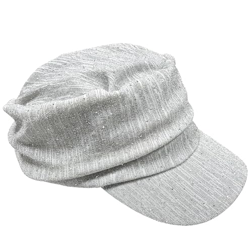 Ruphedy Newsboy Cap for Women Summer Chemo Headwear Hair Loss Cancer Hat with Brim - color: A106-pale