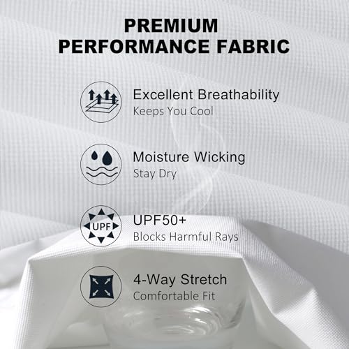 GADIEMKENSD Performance Running Hat, Stretchy Fabric with Vented Mesh for Outdoor Workouts - color: White