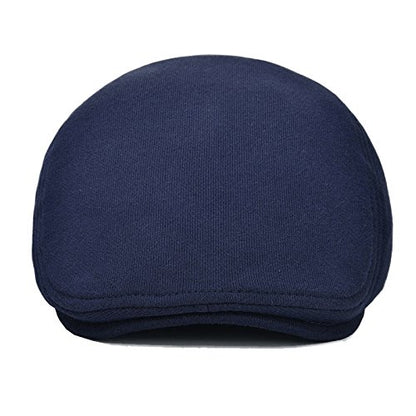 VOBOOM Men's Cotton Flat Ivy Gatsby Newsboy Driving Hat Cap - color: Navy