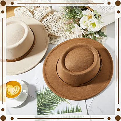 Hercicy Wool Fedora Hat for Women - color: Beige, Khaki, Camel, Black