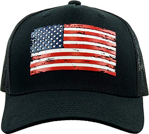 KBETHOS Flag USA America Military Thin Blue Line Thin Red Line Vintage Distressed Baseball Cap Dad Hat Unisex Adjustable… - color: Black Flag Tactical Usa Flag