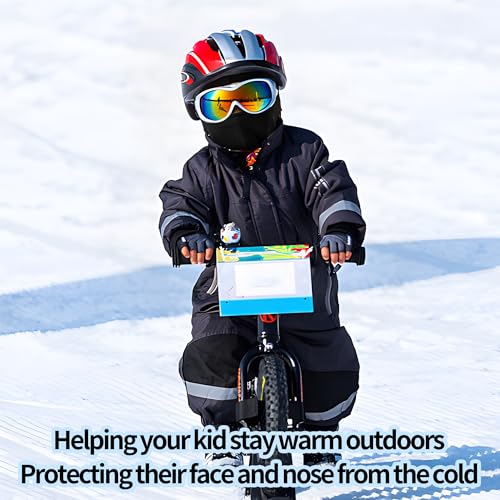Pukavt 1-3 Pack Kids Balaclava Ski Mask for Boys and Girls - color: Red-2pk(thin )