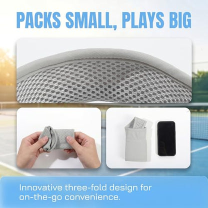Sun Visors for Women Men Adjustable Folding Cap Running Golf Tennis - color: Light Gray