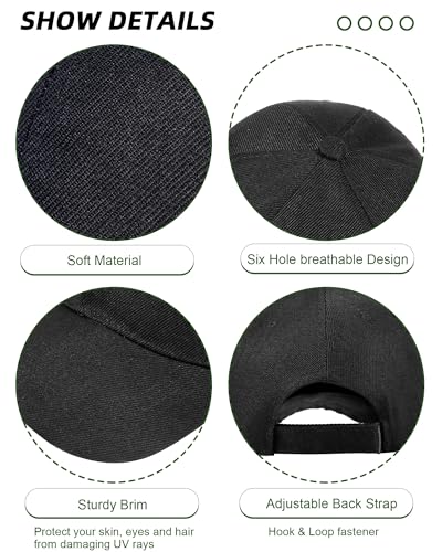 Foaincore 36 Pack Blank Baseball Cap Bulk Adjustable Back Strap Sublimation Hats Plain Unisex Trucker Hat for Men Women - color: Black, White