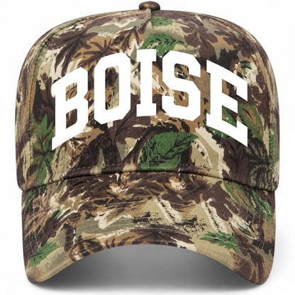 Boise Collegiate Hat - color: Woodland Camo