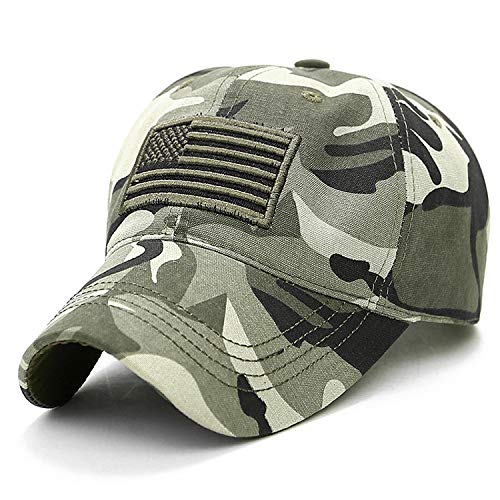 American Flag Hats - color: 3.4 Green Camo 2