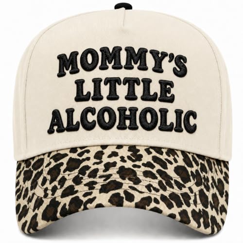 Embroidered Trucker hat for Women Men Baseball Hat Adjustable Unisex Cotton for Soccer Supporters - color: R-leopard Print