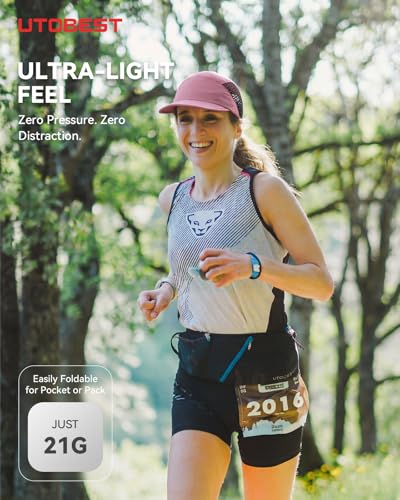 UTOBEST Race Day Performance Running Cap for Men Women - color: Red