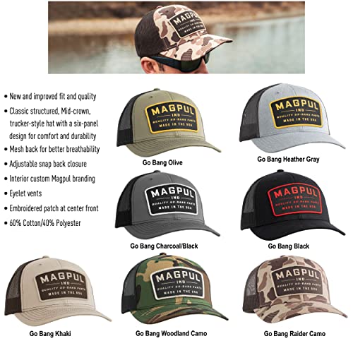 Magpul Trucker Hat Snap Back Baseball Cap, One Size Fits Most - color: Woodland Camo