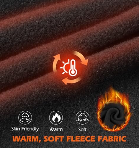 MELASA Winter Balaclava Face Mask for Cold Weather Thermal Fleece Ski Mask - color: Grey