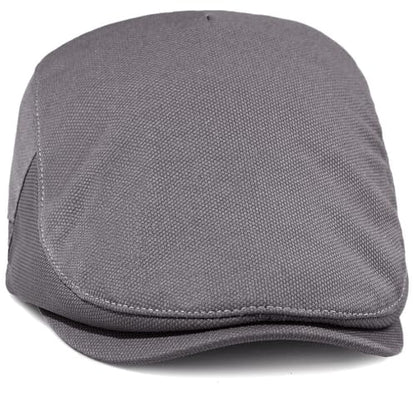 Newsboy Hats for Men Flat Cap Adjustable Irish Cabbie Ivy Driving Hunting Hat - color: Gray