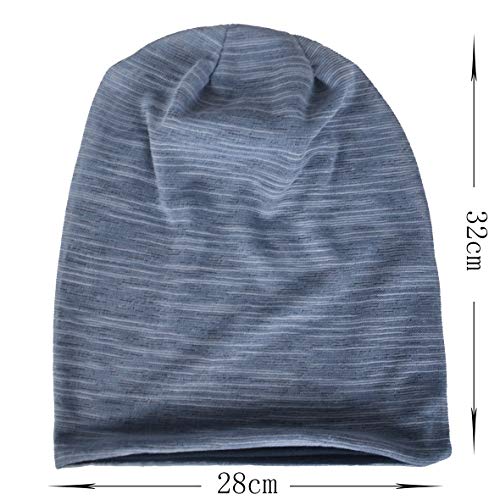 Ruphedy Men Slouchy Beanie Summer Long Oversize Thin Lightweight Skull Cap B011h - color: Blue, size: One Size