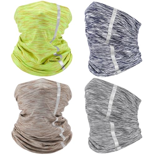 SATINIOR 4 Pcs Neck Gaiter Face Mask for Men - color: Mixed Colors