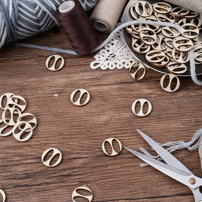 40pcs Wooden Hat Pom Poms Buttons, 20mm Removable Knitted Hat Button, Faux Fur Fastener Sewing Accessories for Crochet Knitting Beanies- Light Brown(A) - color: Light Brown-B-40pcs