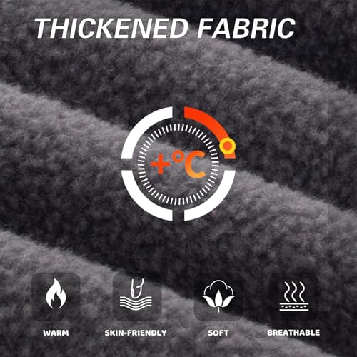 Balaclava Winter Face Mask Windproof Fleece Ski Mask Cold Weather Neck and Face Warmer for Men and Women - color: Dark Grey