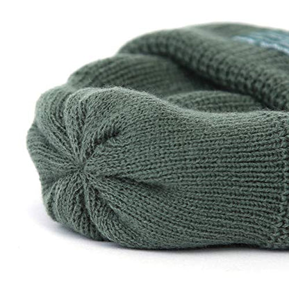UNDERCONTROL Winter Trawler Fisherman Beanie Men Women Unisex Stylish Plain Docker Skull Hat Roll up Watch Cap Color Pack - color: Green