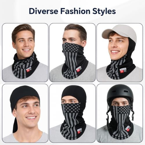 Fullsheild FR Balaclava CAT2 7oz Flame-Retardant Cotton Face Mask, NFPA2112 - color: Usa Flag