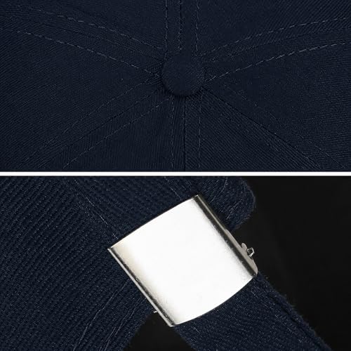 Outdoor Brimless Hat for Men Women, Adjustable Rolled Cuff Skull Cap - color: 2#navy Blue