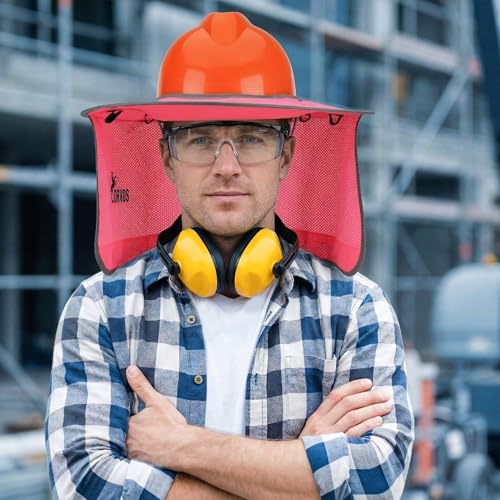 UNCO- Hard Hat Sun Shield, Pink - color: Pink, size: 1 Pack