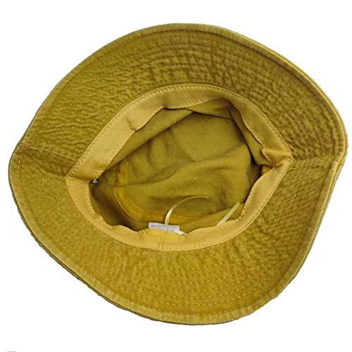 Premium Cotton Bucket Hats,Packable Hats for Men Women,Summer Bucket Hat,Fishing Sun Hats - color: Yellow