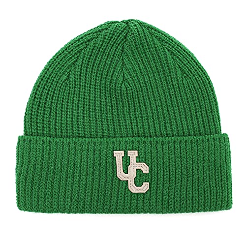 UNDERCONTROL Flexible Fit Logo Embroidery Unisex Fall Winter Thin Long Acryl Trawler Beanie Knit Slouchy Skull Ski Hat Korea - color: Flex Green