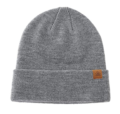 Home Prefer Mens Winter Hats Acrylic Knit Cuff Beanie Cap Warm Womens Beanie Hat - color: Light Grey