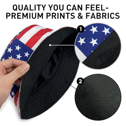 Reversible National Flag Bucket Hat Packable Sun Hat for Men Women Soccer Fan Fisherman Hat for Outdoor Travel Beach - color: Canada Flag