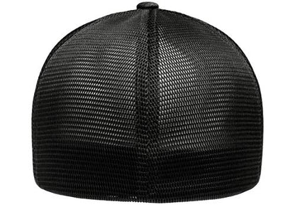 Flexfit Melange Unipanel Trucker Cap - color: Dark Grey/Black, size: Large-X-Large