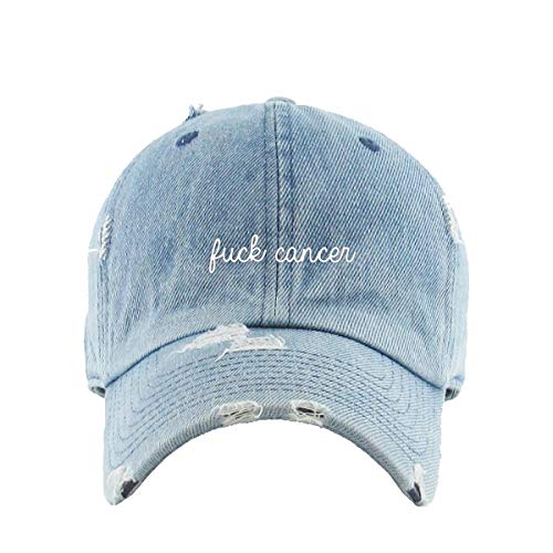 Send Dog Pics Vintage Baseball Cap Embroidered Cotton Adjustable Distressed Dad Hat - color: Light Denim
