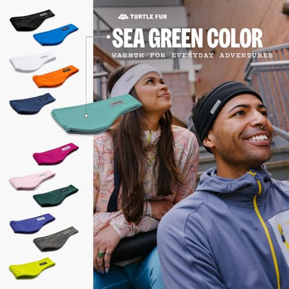 Turtle Fur Bang Band - Warm Headbands for Men and Women - color: Sea Green
