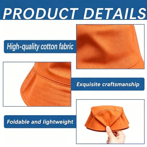 Colorful Bucket Hat - color: Orange