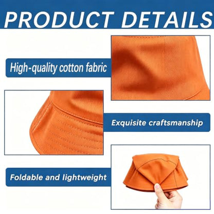 Colorful Bucket Hat - color: Orange