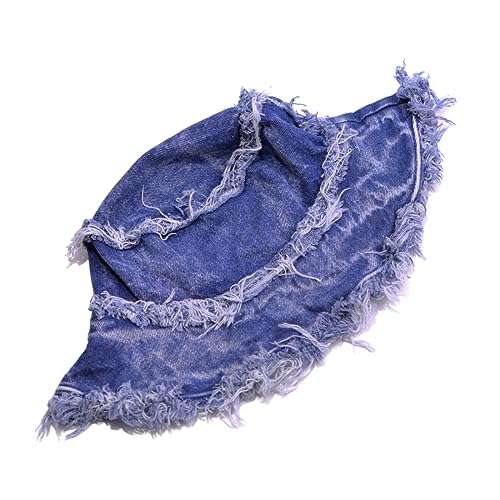 Cotton Denim Distressed Bucket Hat, Sun Hat, Hat for Men and Women - color: Yfub