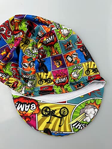 Funny Cycling Cap - Polyester Cartoon Cycling Hat-Under Helmet - Cycling Helmet Liner Breathable&Sweat Uptake - color: B6