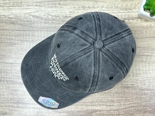 Adjustable Embroidery Hat for Men Women, Gift Baseball Cap for Adult - color: Soccer Papa (Washed Black)