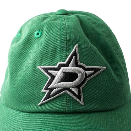 AMERICAN NEEDLE Unisex Officially Licensed NHL National Hockey League Adjustable Buckle Strap Baseball Hat - color: Greenwicheather Green