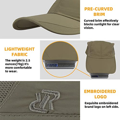 Quick Dry Running Cap for Men, Women - color: Khaki