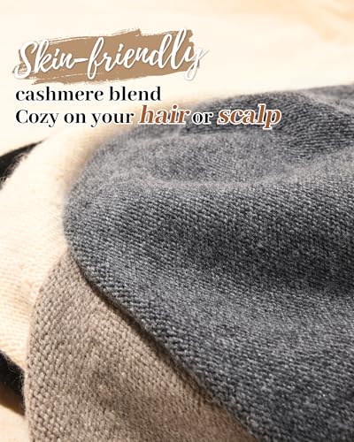 FURTALK Slouchy Beanies for Women Winter Hats Soft Warm Beanie Hat Ladies Knitting Skull Beanies - color: Mixed Dark Grey