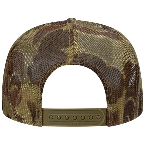 OTTO Cap 5 Panel High Crown Foam Front Mesh Back Trucker Hat, One Size - color: 018cpa