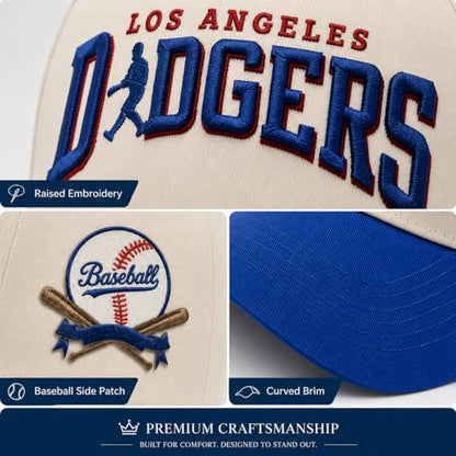 Embroidered City Washed Baseball Cap Adjustable Cotton Fans Baseball Hat for Men Women - color: Los Angeles-blue