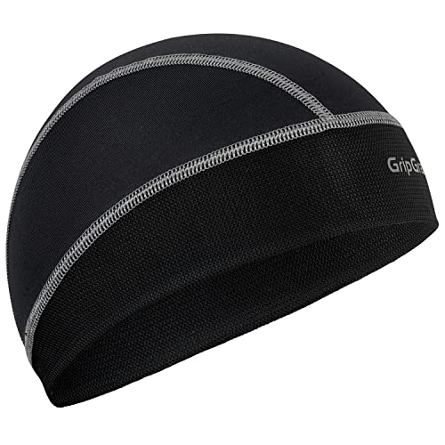 GripGrab UPF 50+ Summer Cycling Skull Cap UV Protection Helmet Liner - color: Black - 2017