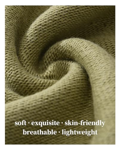 jaxmonoy Slouchy Knit Beanie Hat for Women Winter Soft Warm Ladies Laightweight Slouch Knitted Skull Beanies Cap - color: Avocado Green