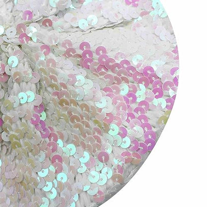 JUMISEE Sparkly Sequin Berets for Women Girls Fashion Beanie Hat Costume Accessories for Festival Party Dance - color: White